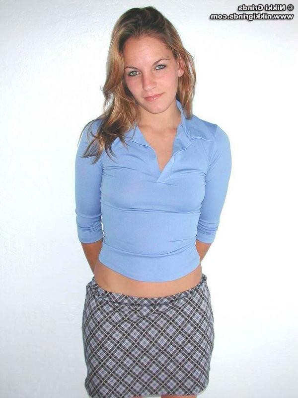 15P Teen shows off her new blue cotton panties