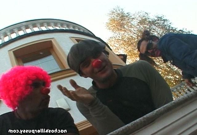 15P Silly boys in costumes start a fuck fest party