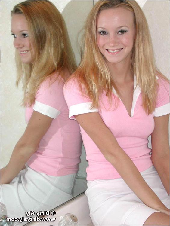 17P Dirty Aly in Pink &amp;amp; White Knee Highs