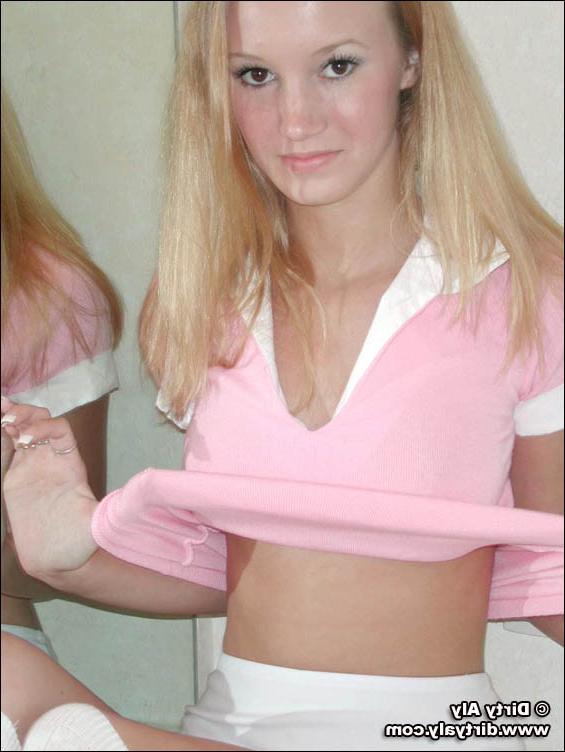 17P Dirty Aly in Pink &amp;amp; White Knee Highs