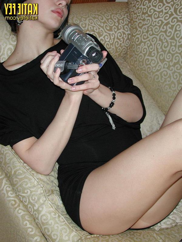 15P Busty teen plays with camera