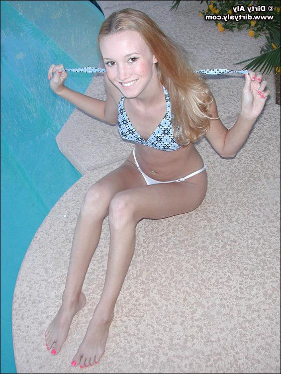 16P Dirty Aly Takes it off by the Pool