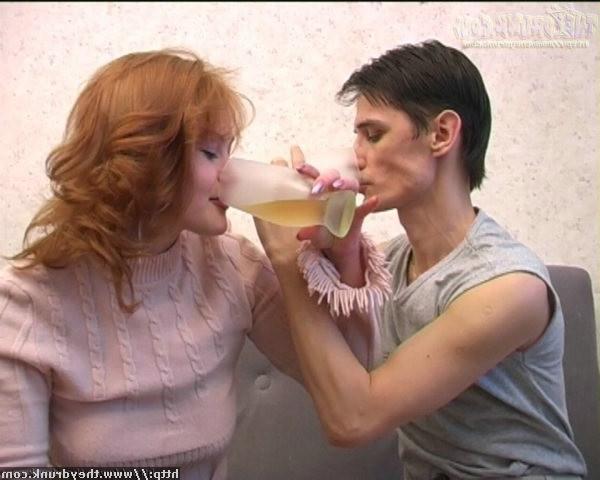 16P Young teen girl gets drunk and sucks dick