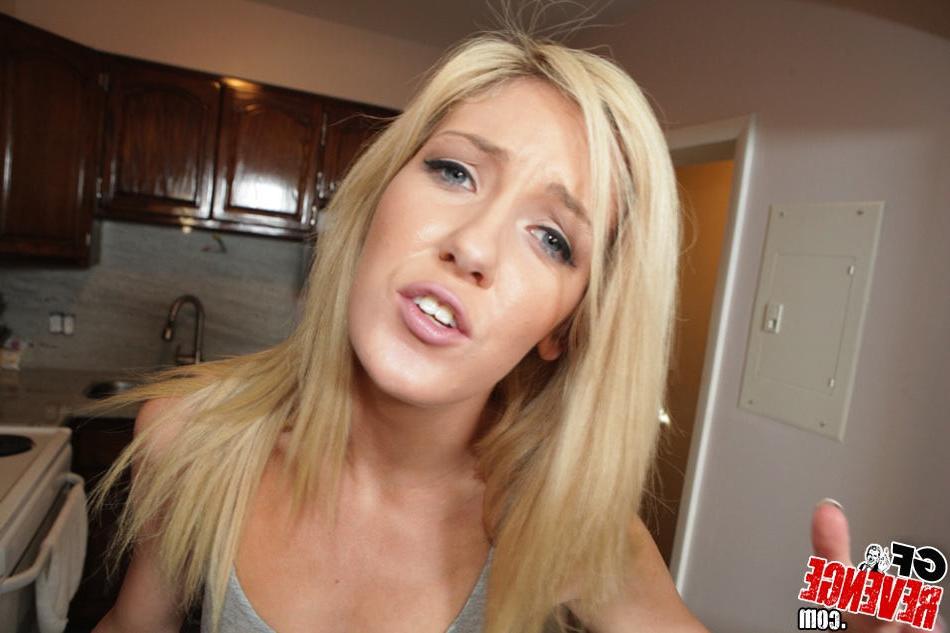 15P Candid amateur blonde teen GF in red thong panties