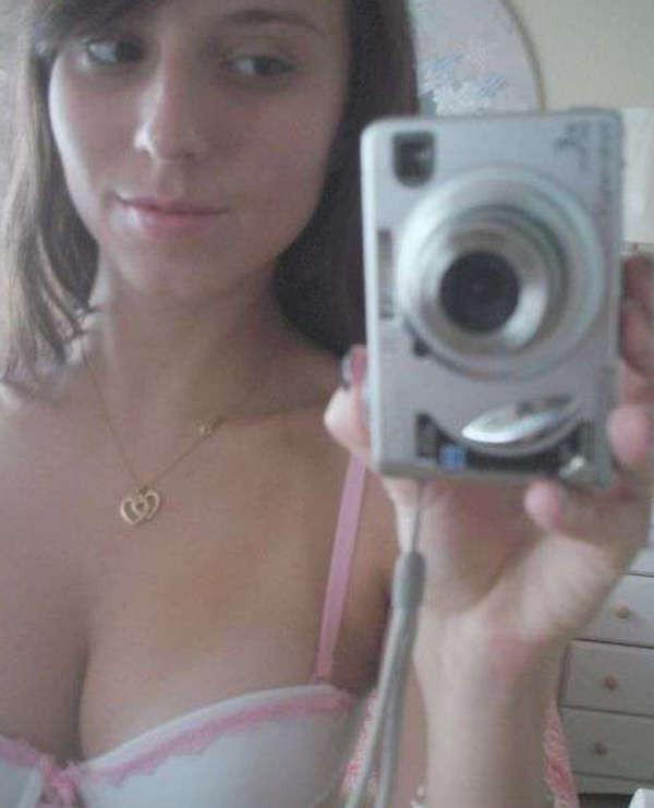 16P Hot chick in two-piece suits