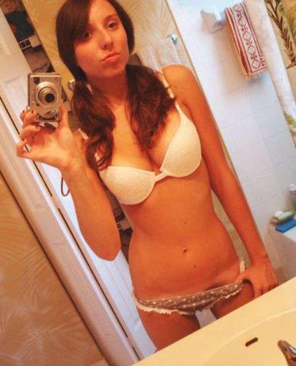 16P Hot chick in two-piece suits