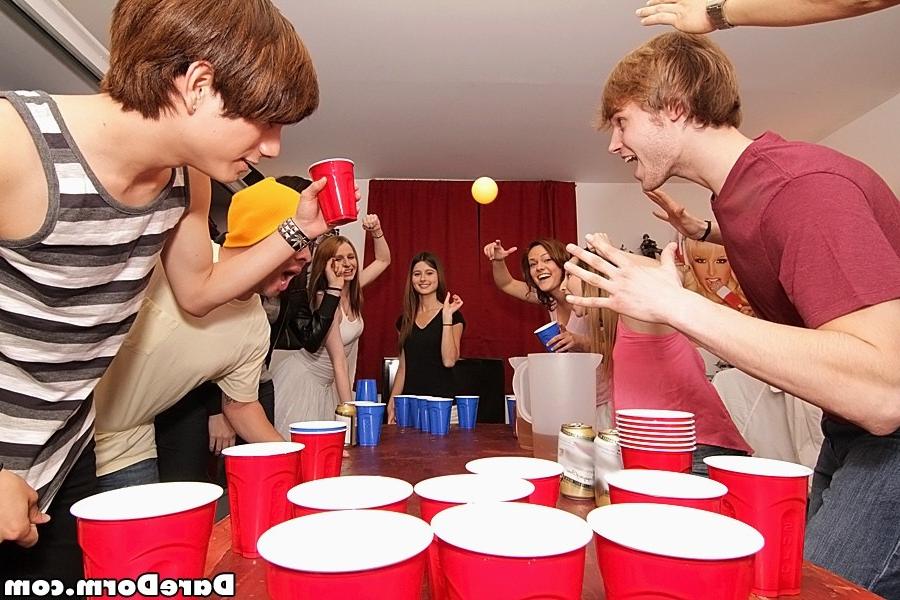 12P Hot horny college teens fucked in these real dorm room sex partys