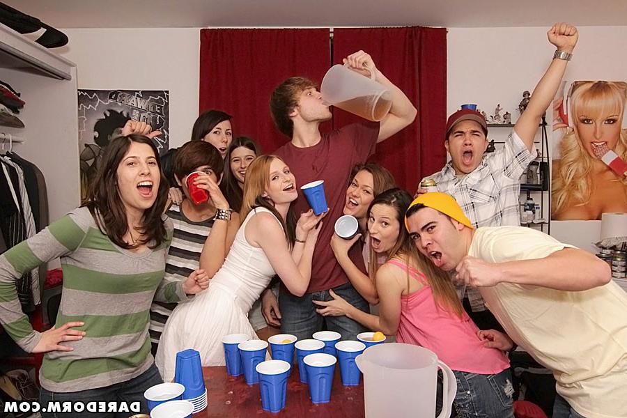 12P Crazy hot college teen fucked hard in these real amatuer beer sex party