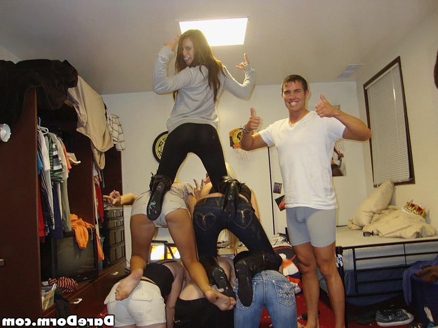 12P Amazing hot teens fucked hard in this real hot college dorm room sex party