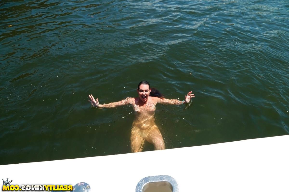15P Brittany Shae gets her tight ass fucked on high seas