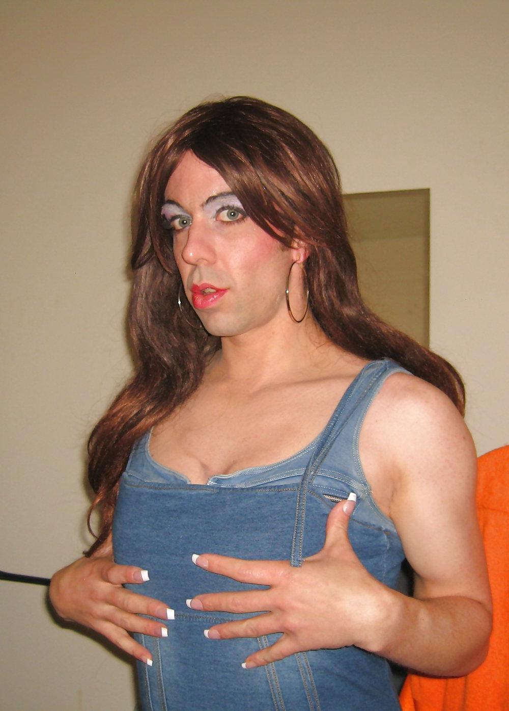 8P Another new dress and high heels 