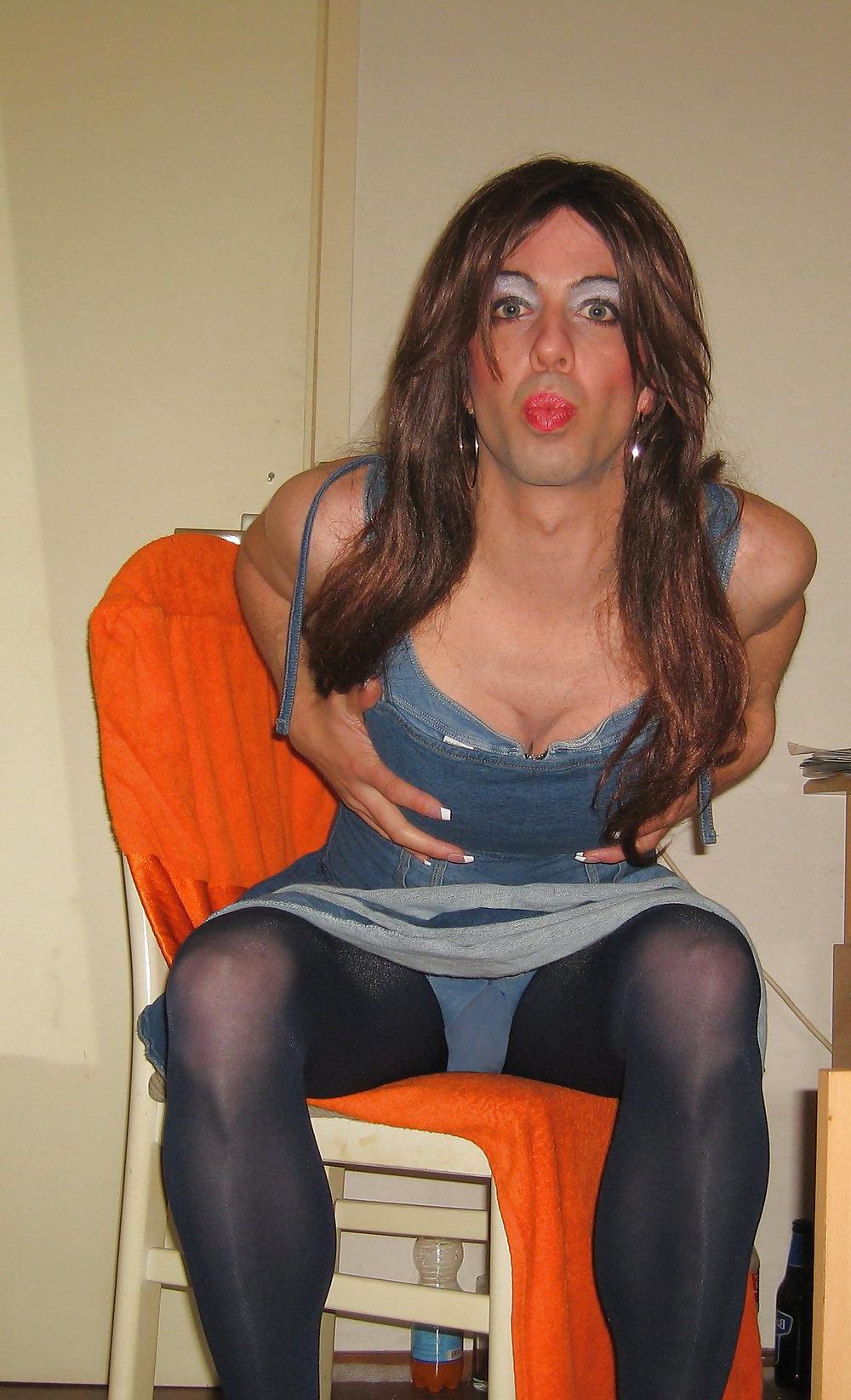 8P Another new dress and high heels 