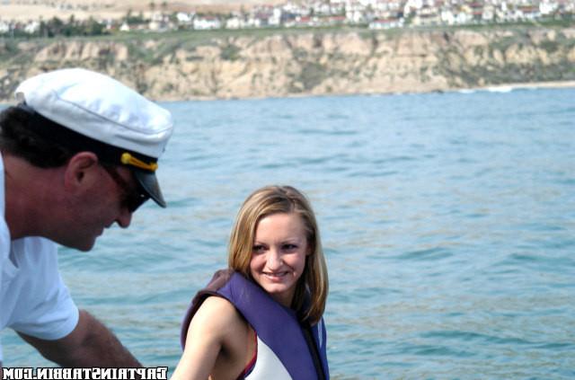 15P Pierced brunette rides the boat and gets messy with facials