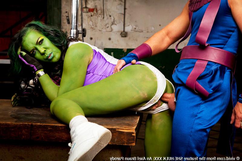25P She Hulk XXX Superhero Hardcore Cosplay Porn Parody Pictures
