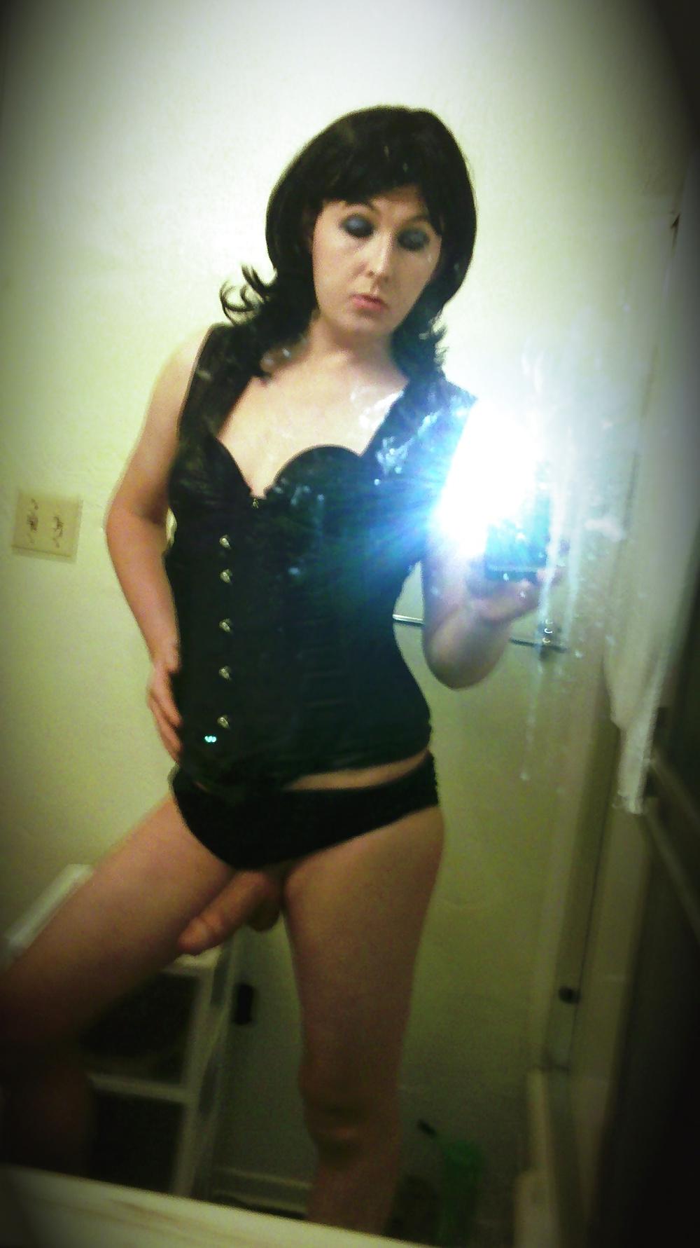 11P New Black Corset