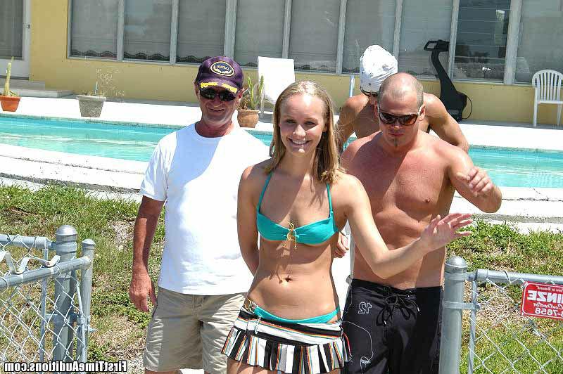 15P Cute blonde babe gets down and dirty with these guys on her first boat ride