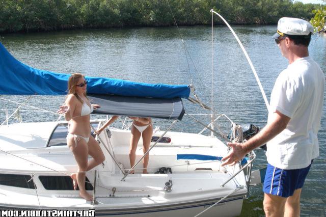 15P Two hot slutty chicks takes an adventure ride at the boat