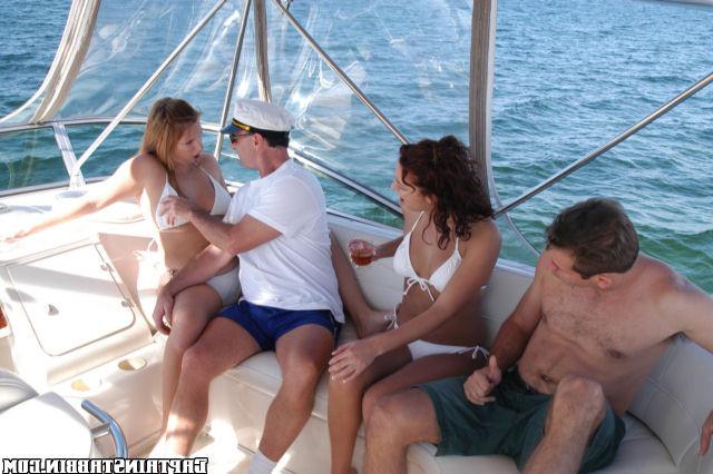 15P Two hot slutty chicks takes an adventure ride at the boat