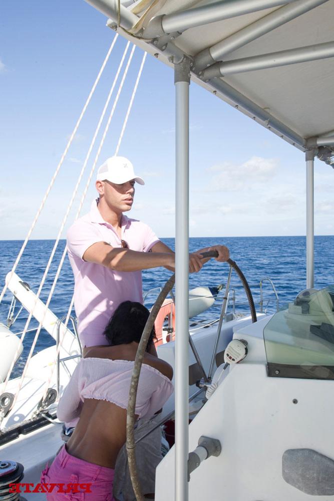 14P Great fuck on a boat with cute brunette Lucy Belle