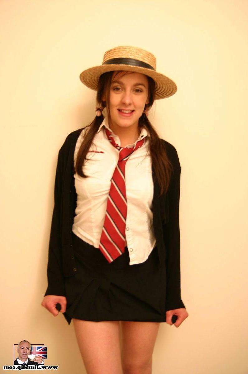 15P Dirty schoolgirl from London fucks an erect senior cock