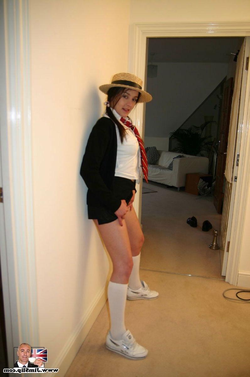15P Dirty schoolgirl from London fucks an erect senior cock