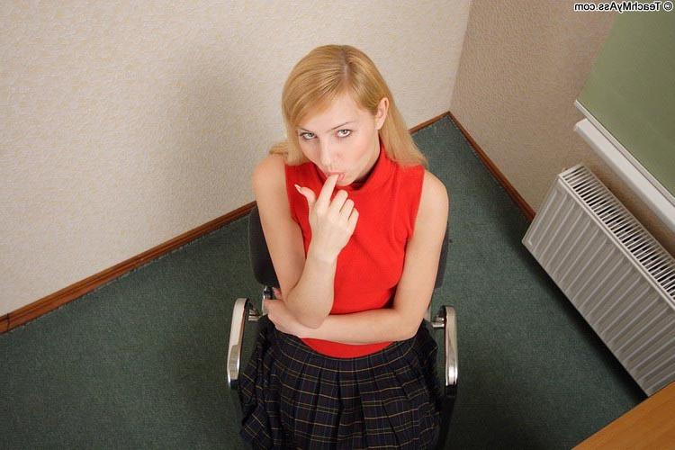 17P Young blonde getting her ass stretched before drilled with cock