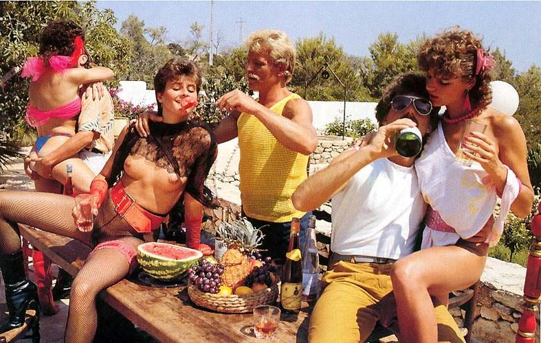 16P Dirty seventies afterparty gangbang in the nature