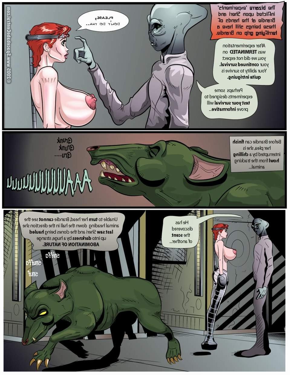 9P Comics of space babes gets experience and orgasm by aliens