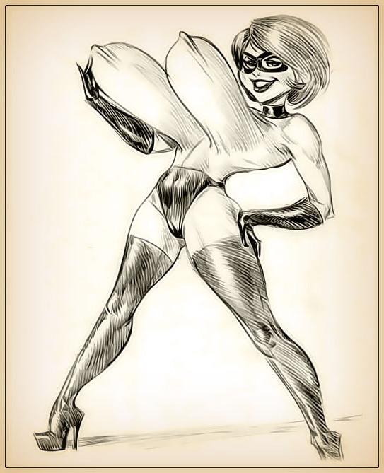 12P Elastigirl got a foreplay and got fucked in two holes