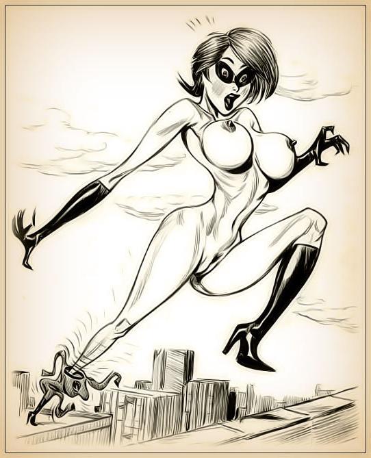 12P Elastigirl got a foreplay and got fucked in two holes