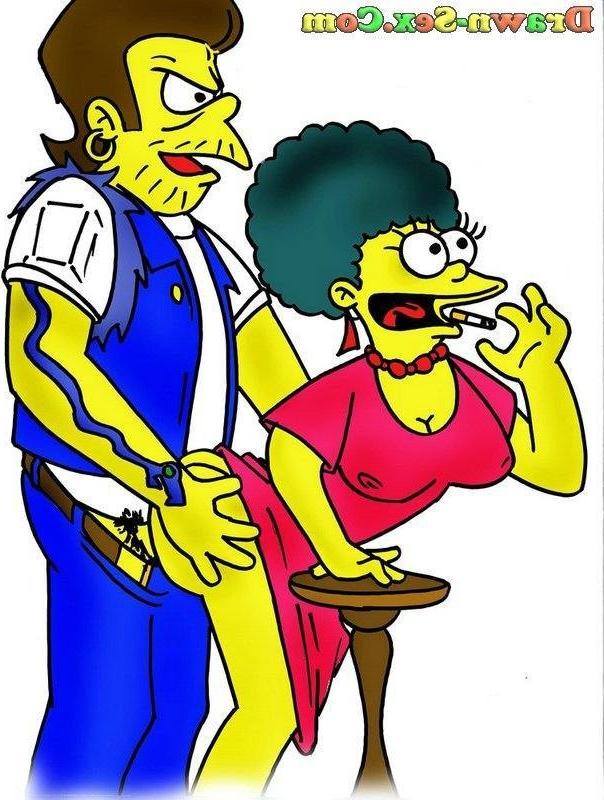 12P Edna Krabappel is drilled with clips by Bart Simpson