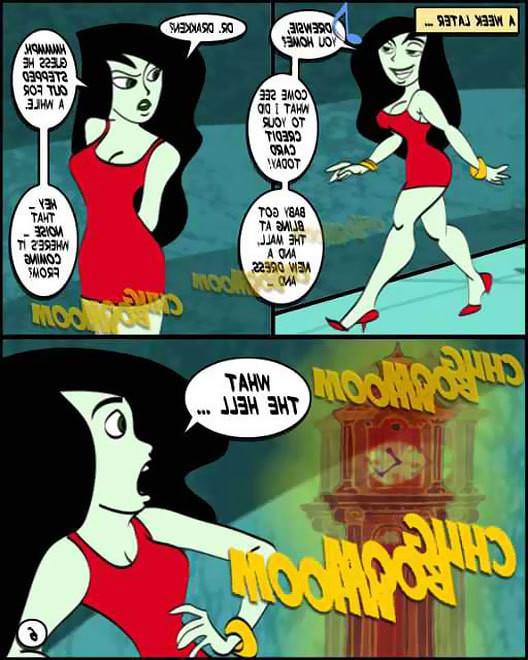 12P Kim Possible strips her body and gets forced to blow