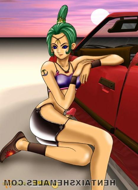 7P Lovely hentai shemales showing their giant shafts
