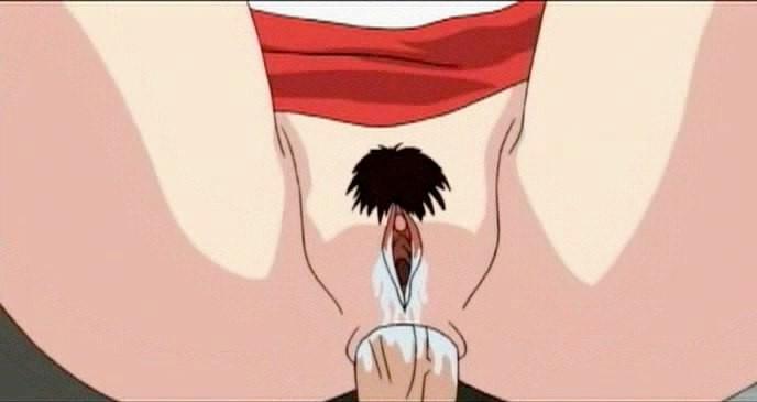 16P Nasty hentai slut gets the big stick in her asshole