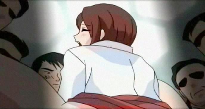 16P Nasty hentai slut gets the big stick in her asshole