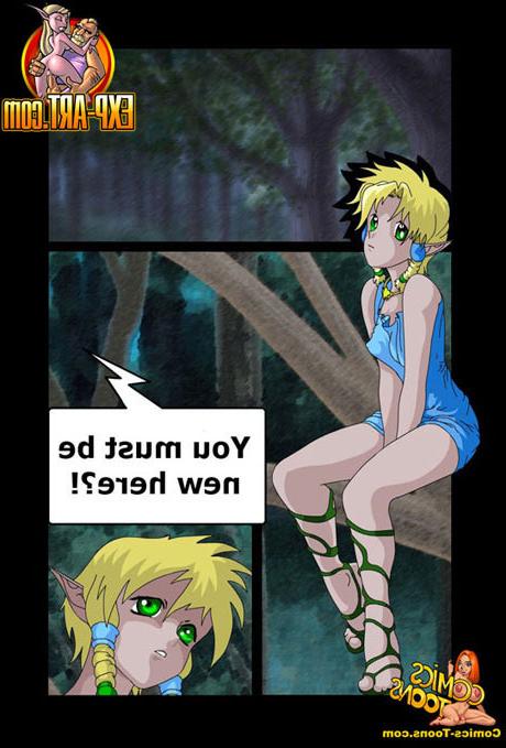 12P Night Elf shows striptease and gets drilled by cock
