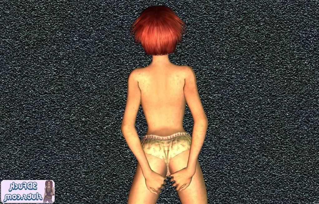 16P Redhead toon babe topless
