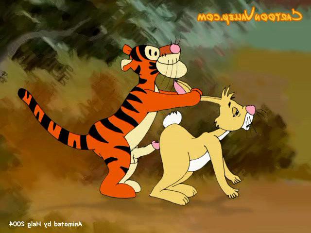 12P Tigger drilled and getting cum blasted