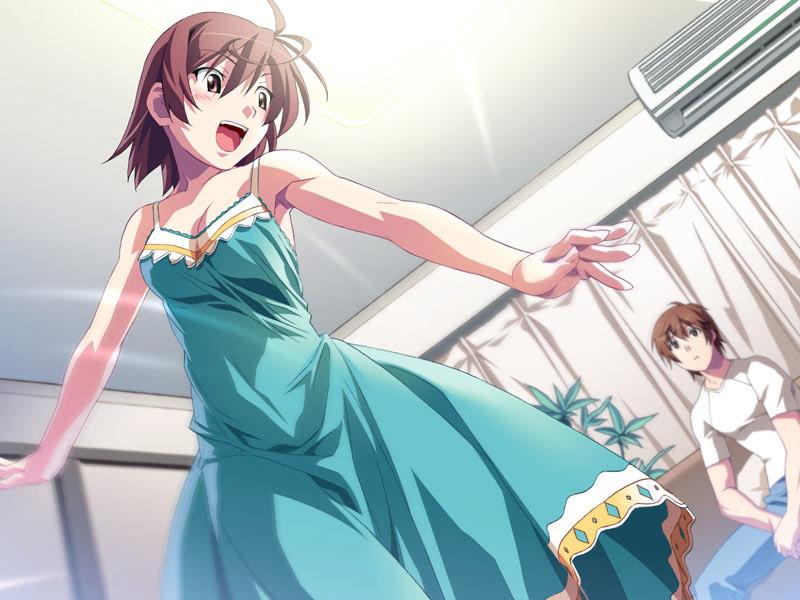 19P Most popular busty hentai schoolgirl in her sexy swimsuit