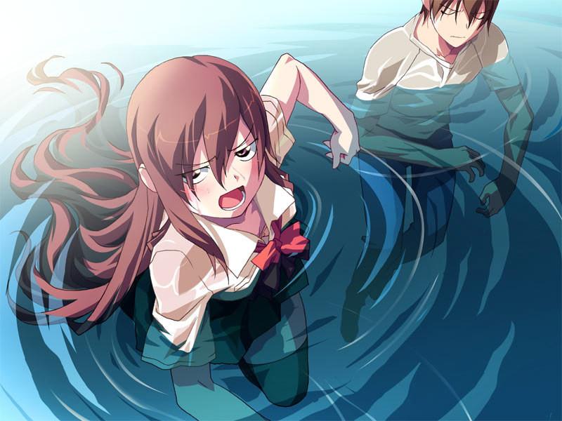 19P Most popular busty hentai schoolgirl in her sexy swimsuit