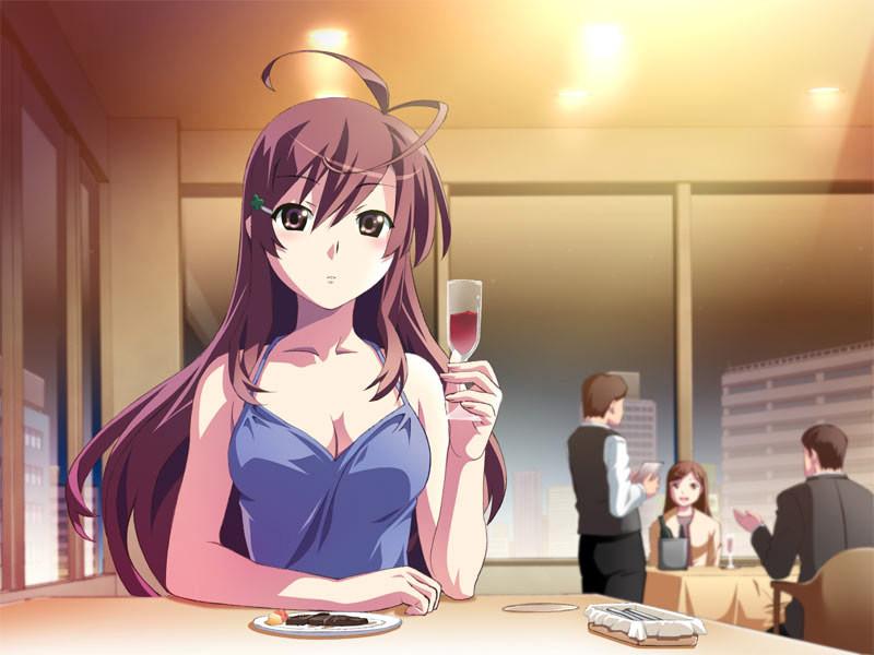 19P Most popular busty hentai schoolgirl in her sexy swimsuit