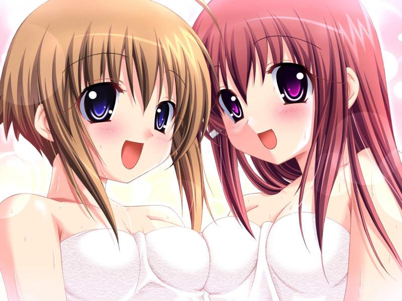20P Sweet little hentai teen sisters with cute wet cotton panties