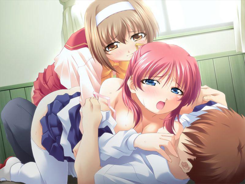 20P Submissive hentai schoolgirls play dress up as french maids