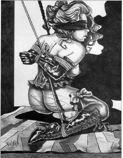 15P her legs tied apart and forced to lick pussy
