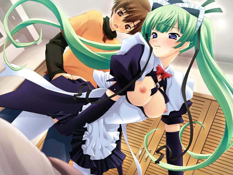 20P French teen hentai maids with big plump tits in skirt uniforms