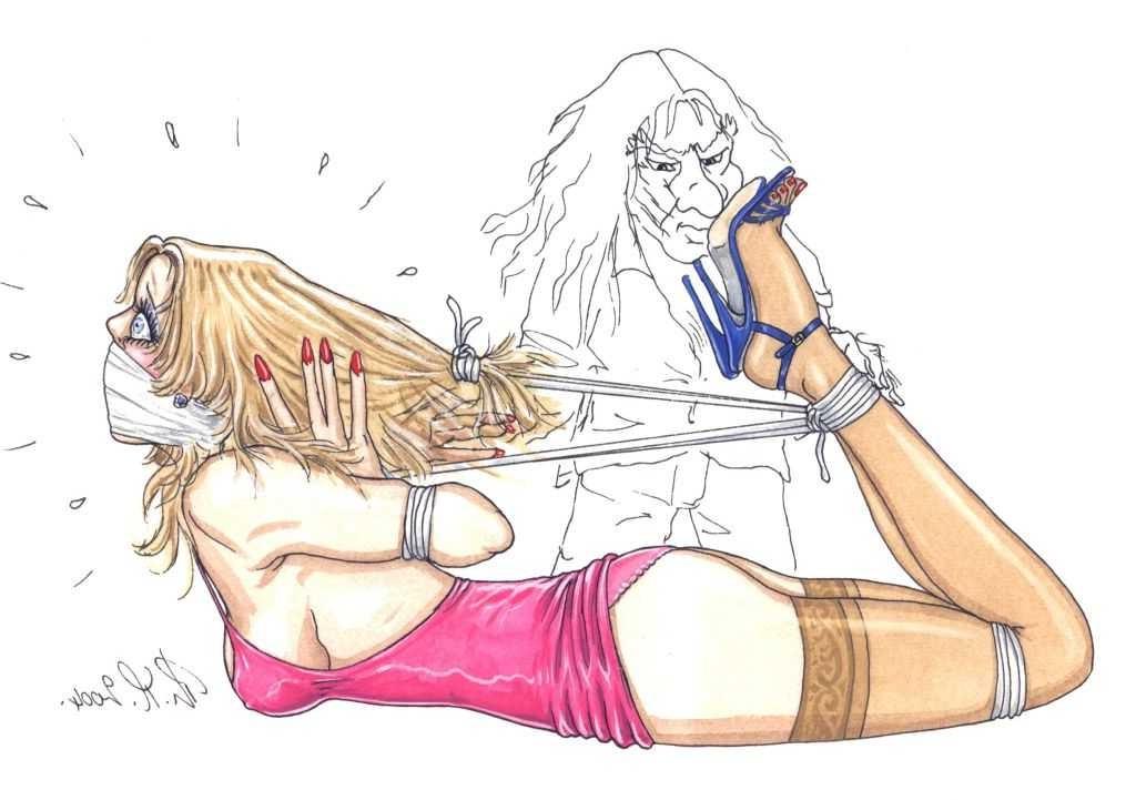 15P cries of pain while horrible bdsm happens