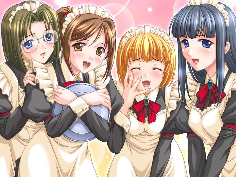 18P Imported french hentai maids with big tits fuck their master