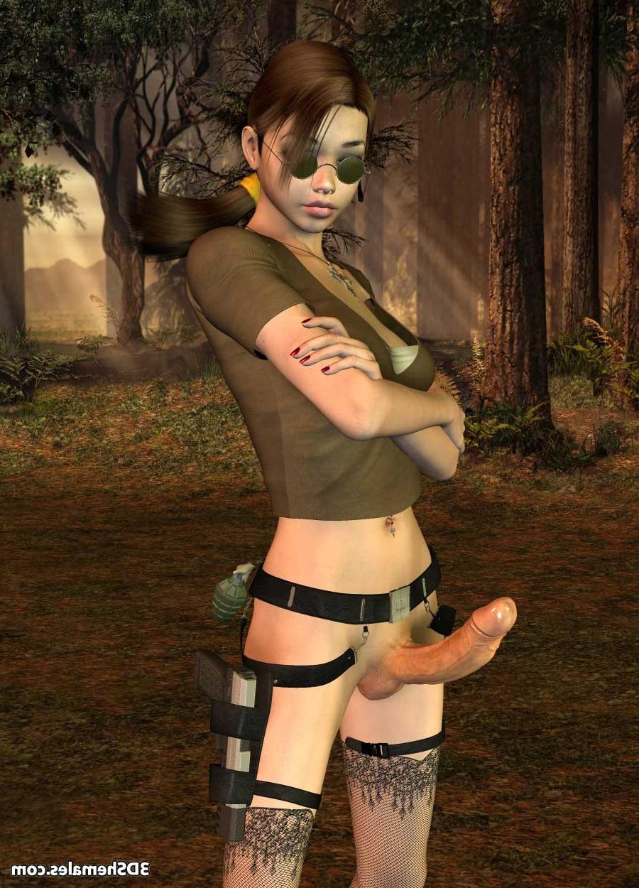 16P 3D dickgirl tomb raider