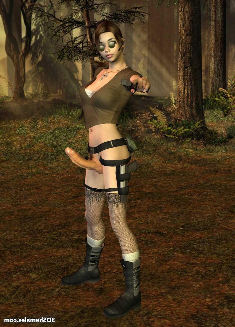 16P 3D dickgirl tomb raider