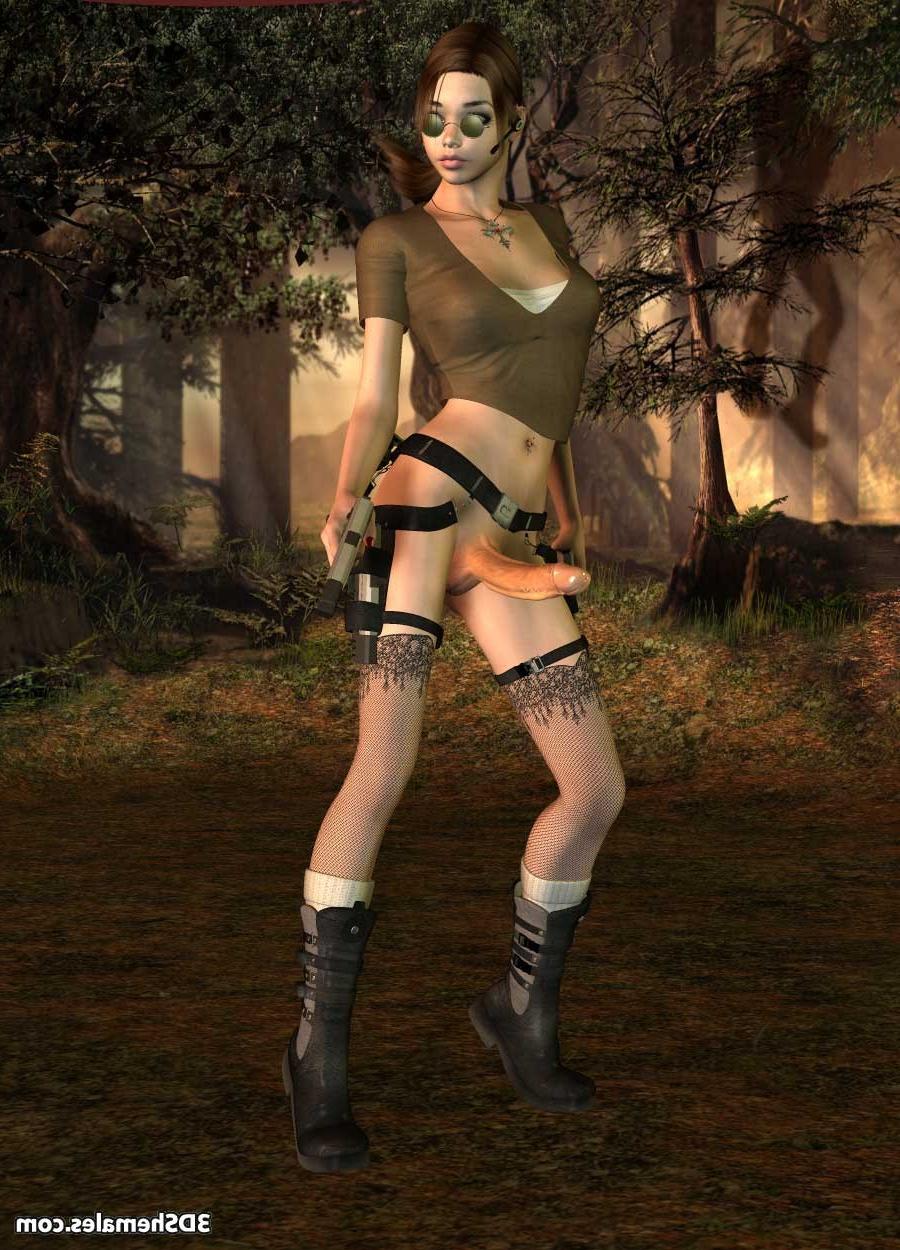 16P 3D dickgirl tomb raider